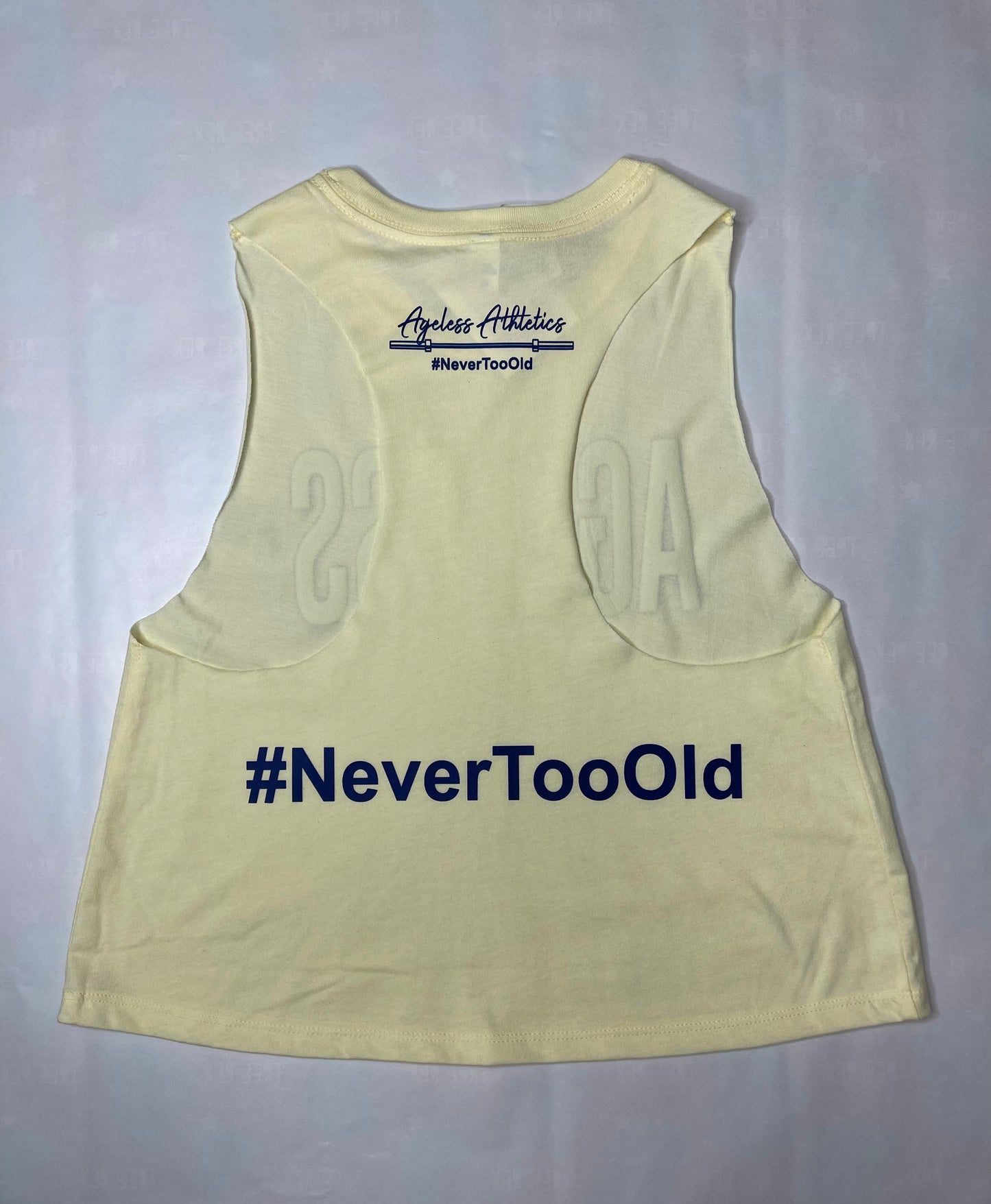 Ageless Ladies French Vanilla (Yellow) Cropped Tee