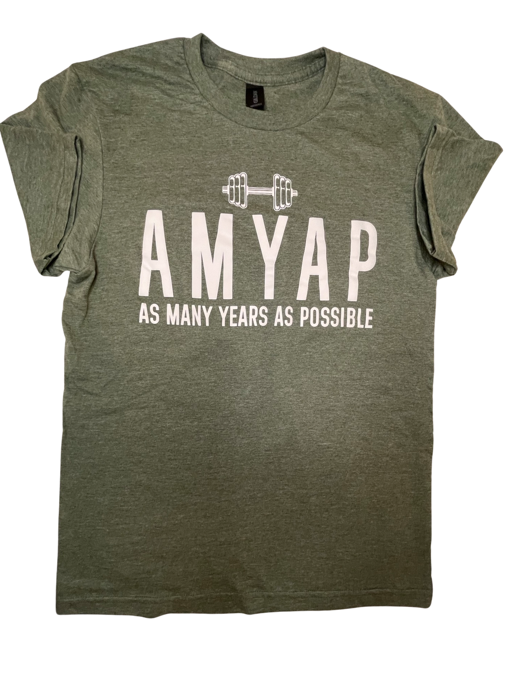 AMYAP (As Many Years As Possible)  t-shirt by Ageless Athletics
