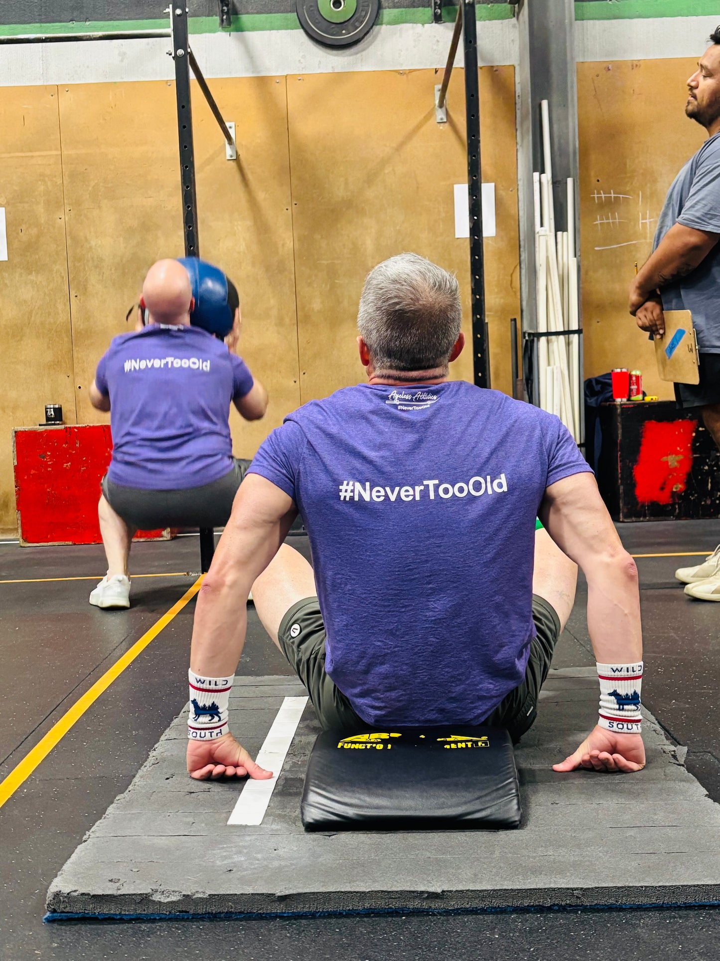 AGELESS Unisex Heather Purple Shirt