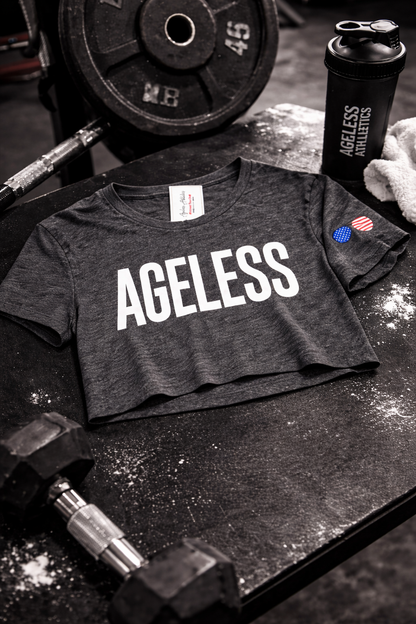 Ageless Crop Tee - Gray