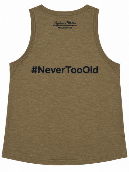 AGELESS Women’s Racerback Tank - Heather Army