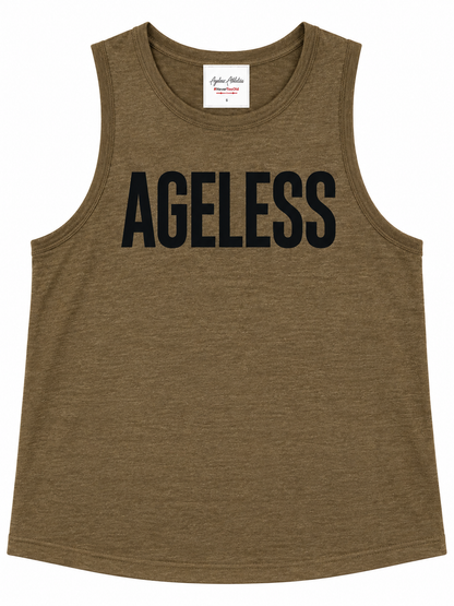 AGELESS Women’s Racerback Tank - Heather Army