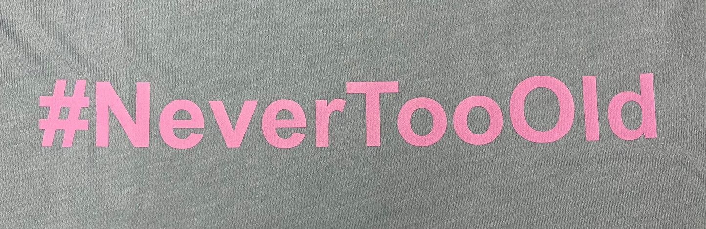 Ageless Ladies Green/Pink Cropped Tee