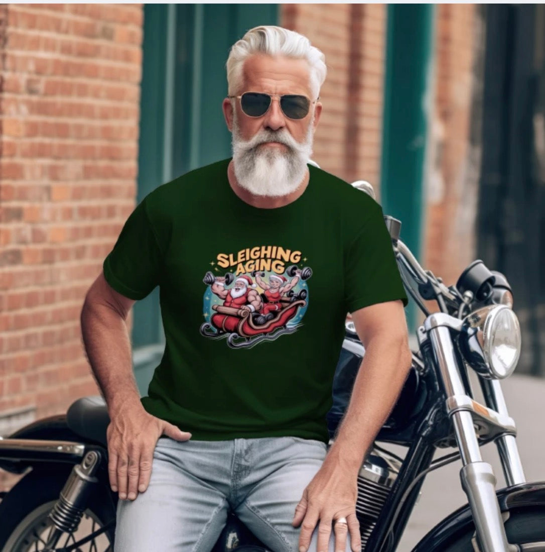 Sleighing Aging Unisex T Shirt