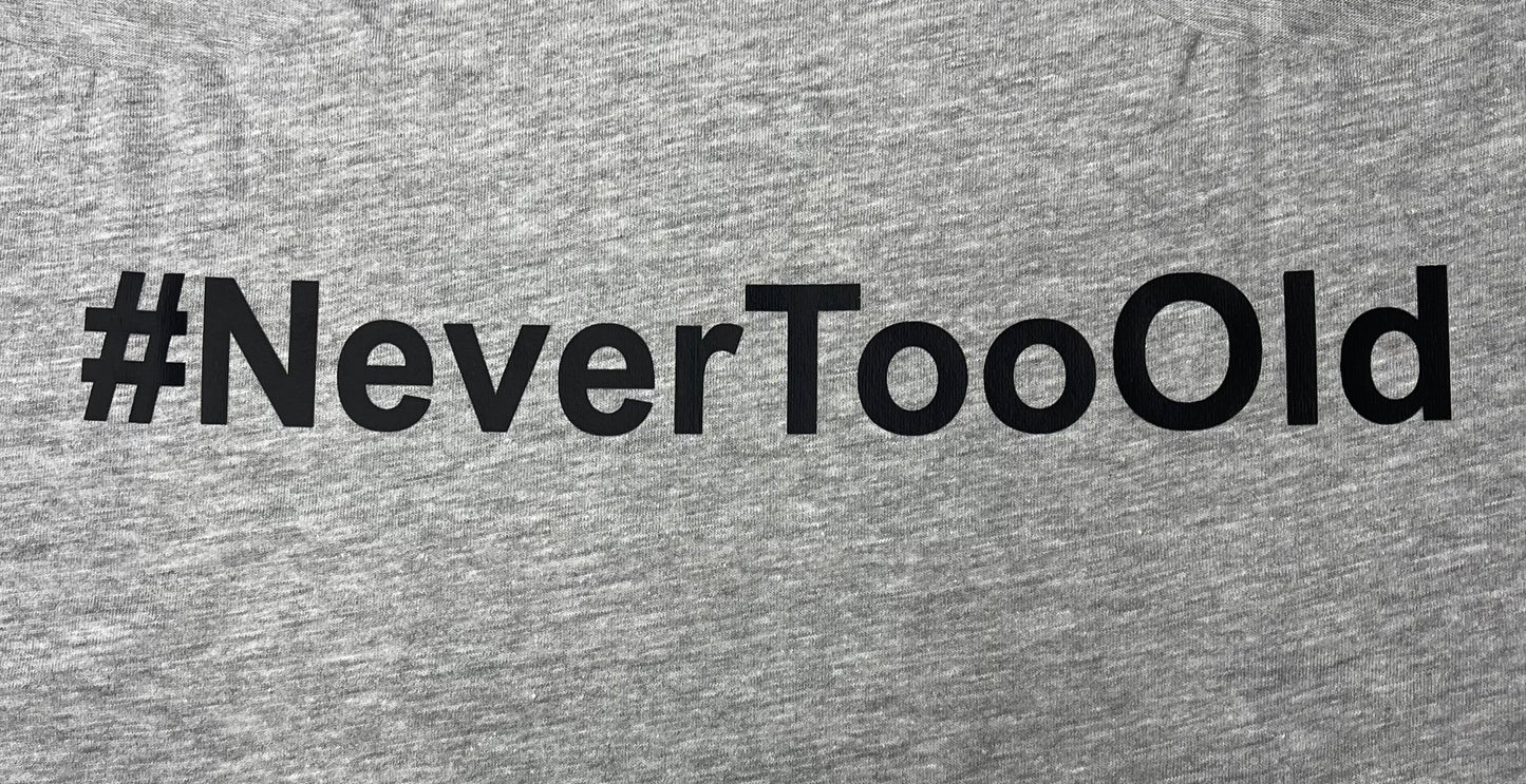 Ageless Heather Gray Ladies Cropped Tee