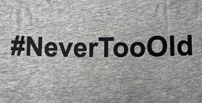 Ageless Heather Gray Ladies Cropped Tee