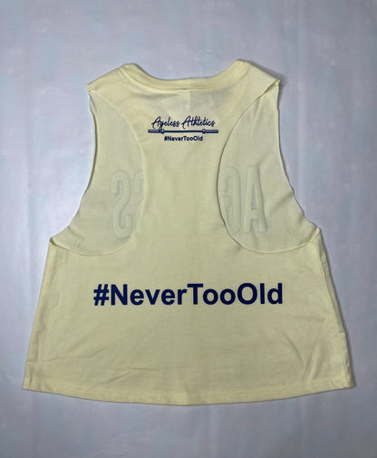 Ageless Ladies French Vanilla (Yellow) Cropped Tee