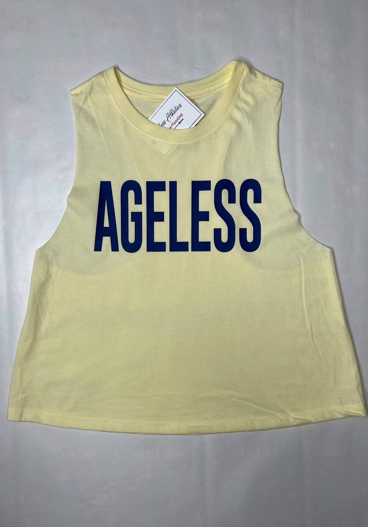 Ageless Ladies French Vanilla (Yellow) Cropped Tee