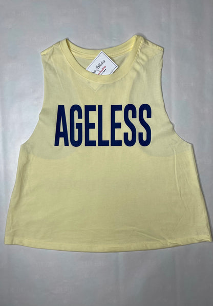 Ageless Ladies French Vanilla (Yellow) Cropped Tee