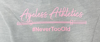 Ageless Ladies Green/Pink Cropped Tee