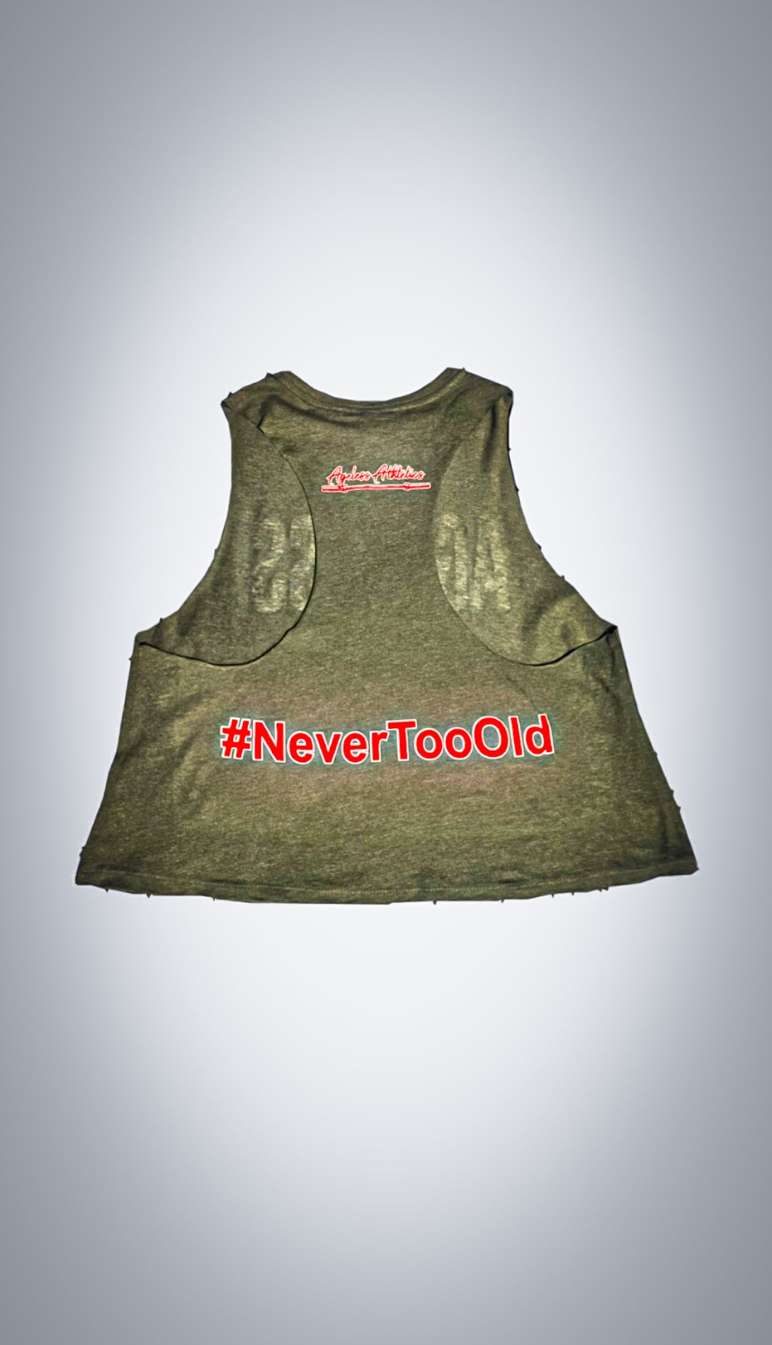 Ageless Ladies Forest Green Cropped tank