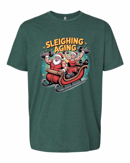 Sleighing Aging Unisex T Shirt