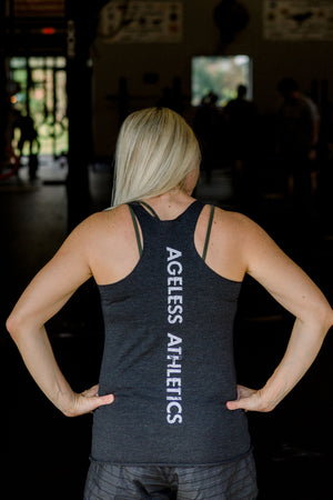 "Age Before Beauty" Ladies Racerback