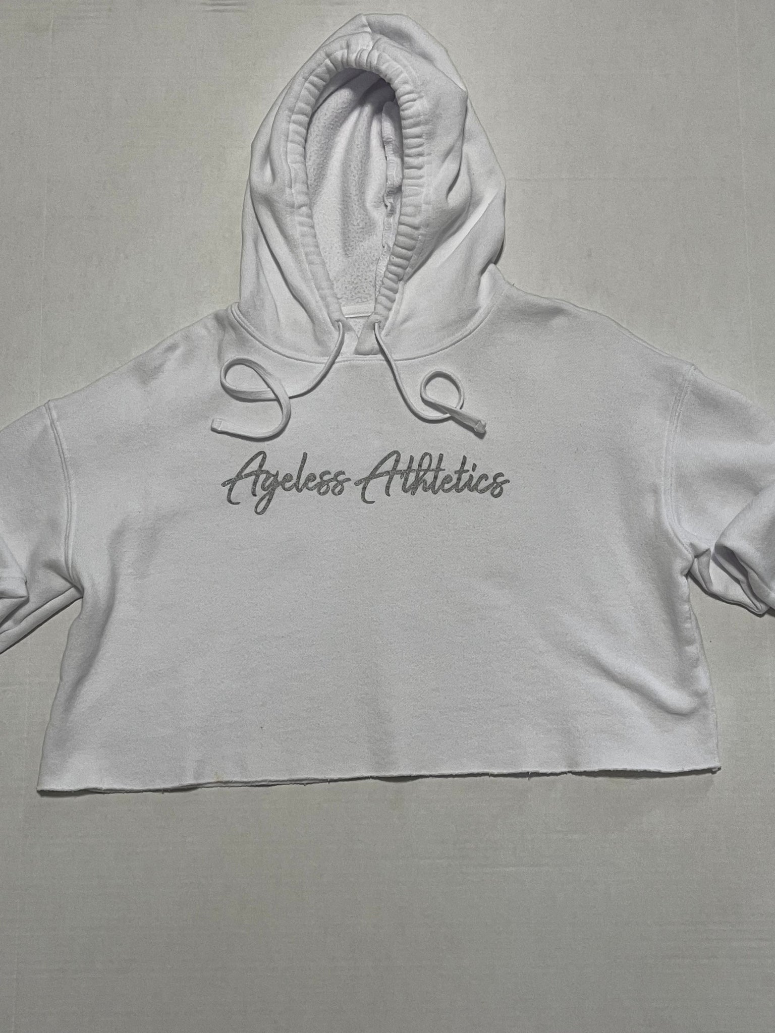 "Ageless Athletics" Logo Women's Cropped Hoodie