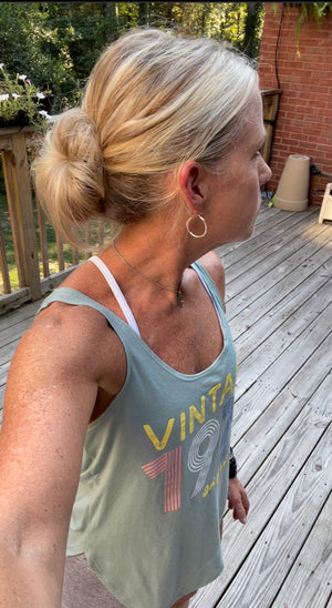 “Vintage” Mint Ladies Tank