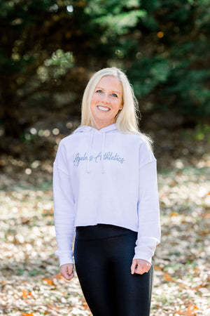 "Ageless Athletics" Logo Women's Cropped Hoodie